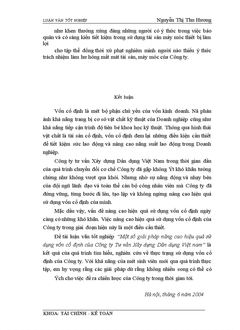image for page Một số giải pháp nâng cao hiệu quả sử dụng vốn cố định của Công ty Tư vấn Xây dựng Dân dụng Việt nam