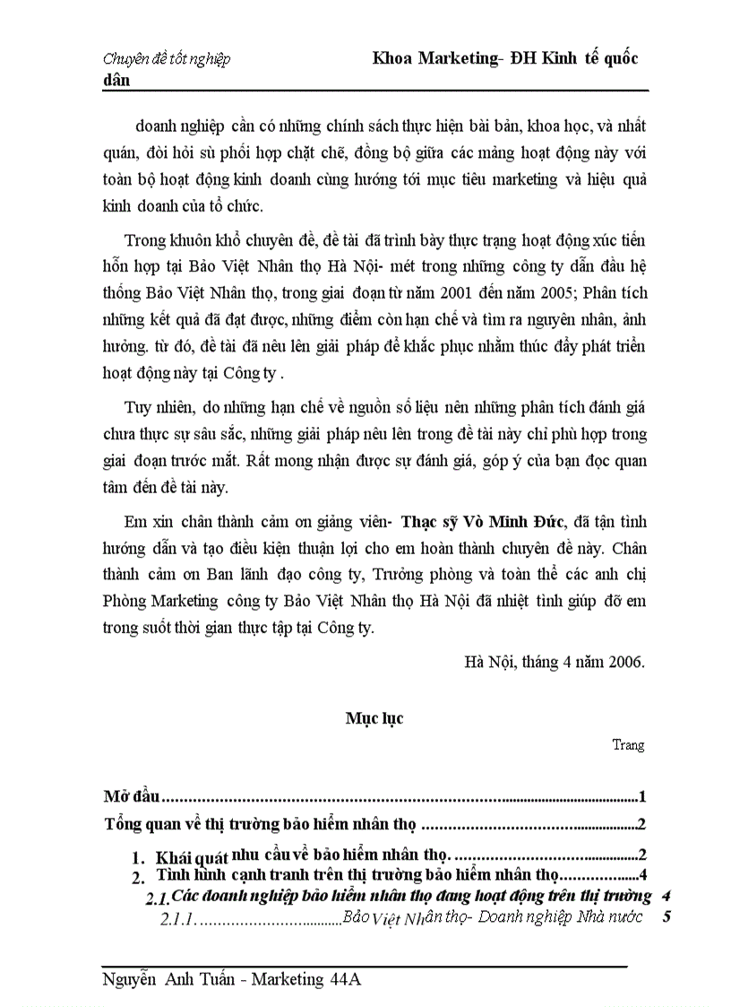 image for page Một số giải pháp hoàn thiện hoạt động xúc tiến hỗn hợp tại công ty Bảo Việt Nhân thọ Hà Nội