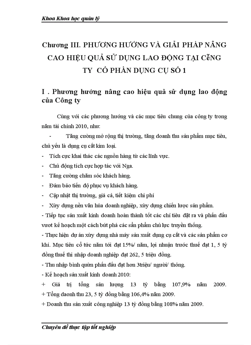 image for page Nâng cao hiệu quả sử dụng lao động ở Công ty cổ phần dụng cụ số 1