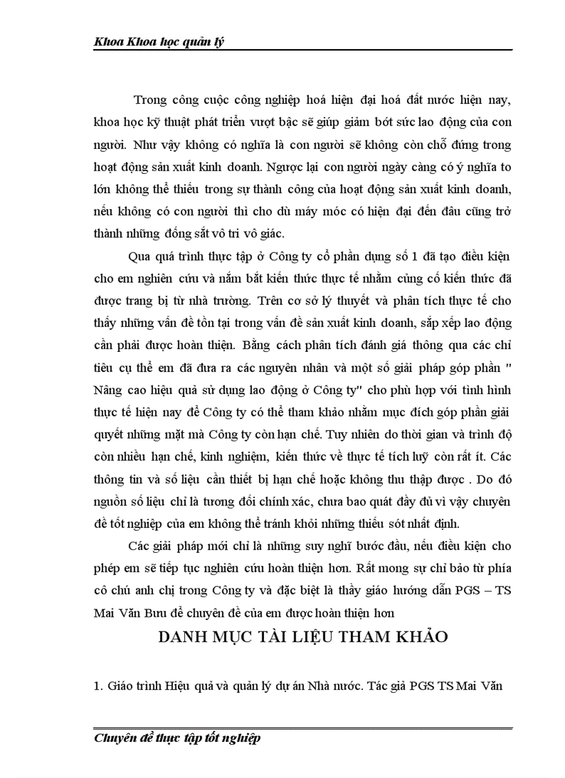 image for page Nâng cao hiệu quả sử dụng lao động ở Công ty cổ phần dụng cụ số 1