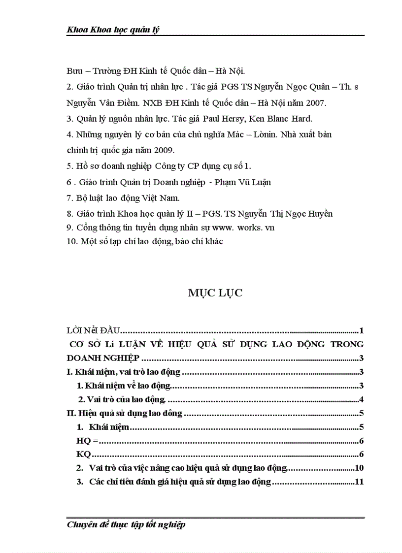 image for page Nâng cao hiệu quả sử dụng lao động ở Công ty cổ phần dụng cụ số 1