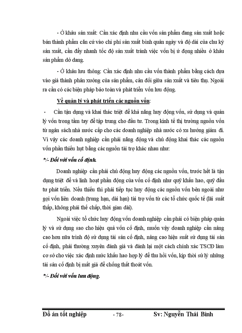 image for page Phân tích tình hình sử dụng vốn và một số giải pháp nâng cao hiệu quả sử dụng vốn của công ty than Hà Tu