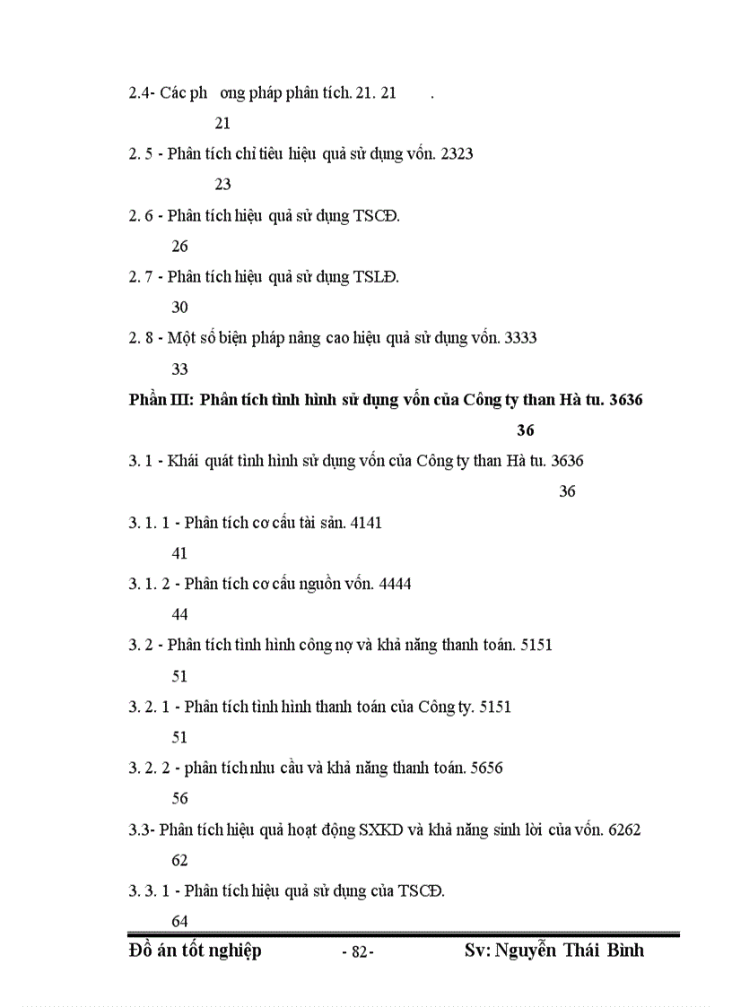 image for page Phân tích tình hình sử dụng vốn và một số giải pháp nâng cao hiệu quả sử dụng vốn của công ty than Hà Tu