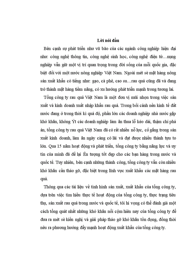 image for page Một số giải pháp mở rộng thị trường xuất khẩu của tổng công ty rau quả Việt Nam