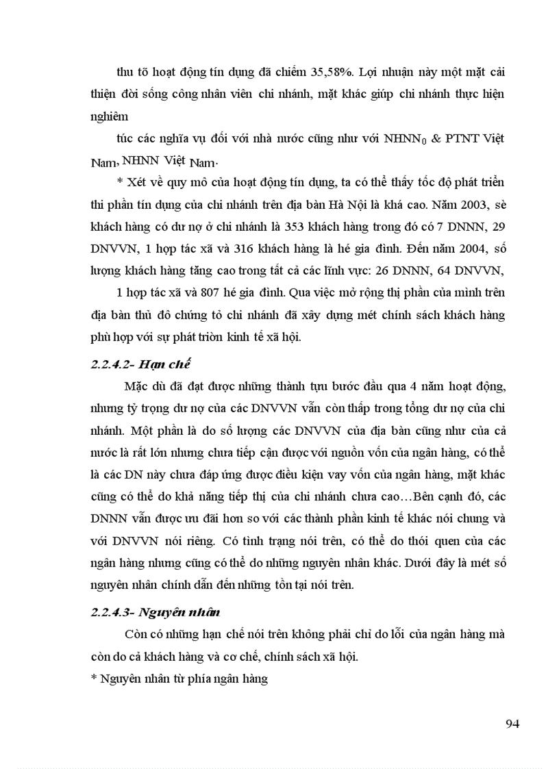 image for page Nâng cao chất lượng tín dụng đối với các DNVVN tại chi nhánh ngân hàng Nông nghiệp và phát triển nông thôn Nam Hà Nội