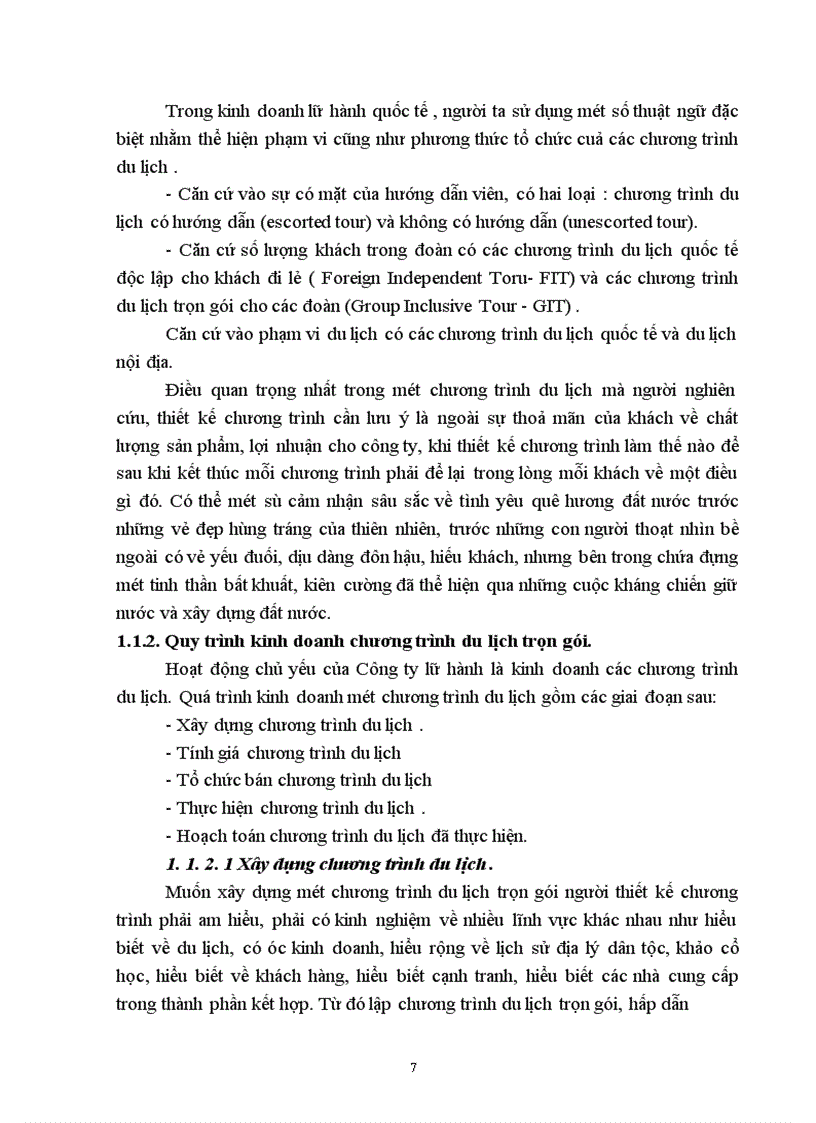 image for page Hiệu quả kinh doanh chương trình du lịch của Công ty du lịch và Thương mại Vân Hải, thực trạng và giải pháp