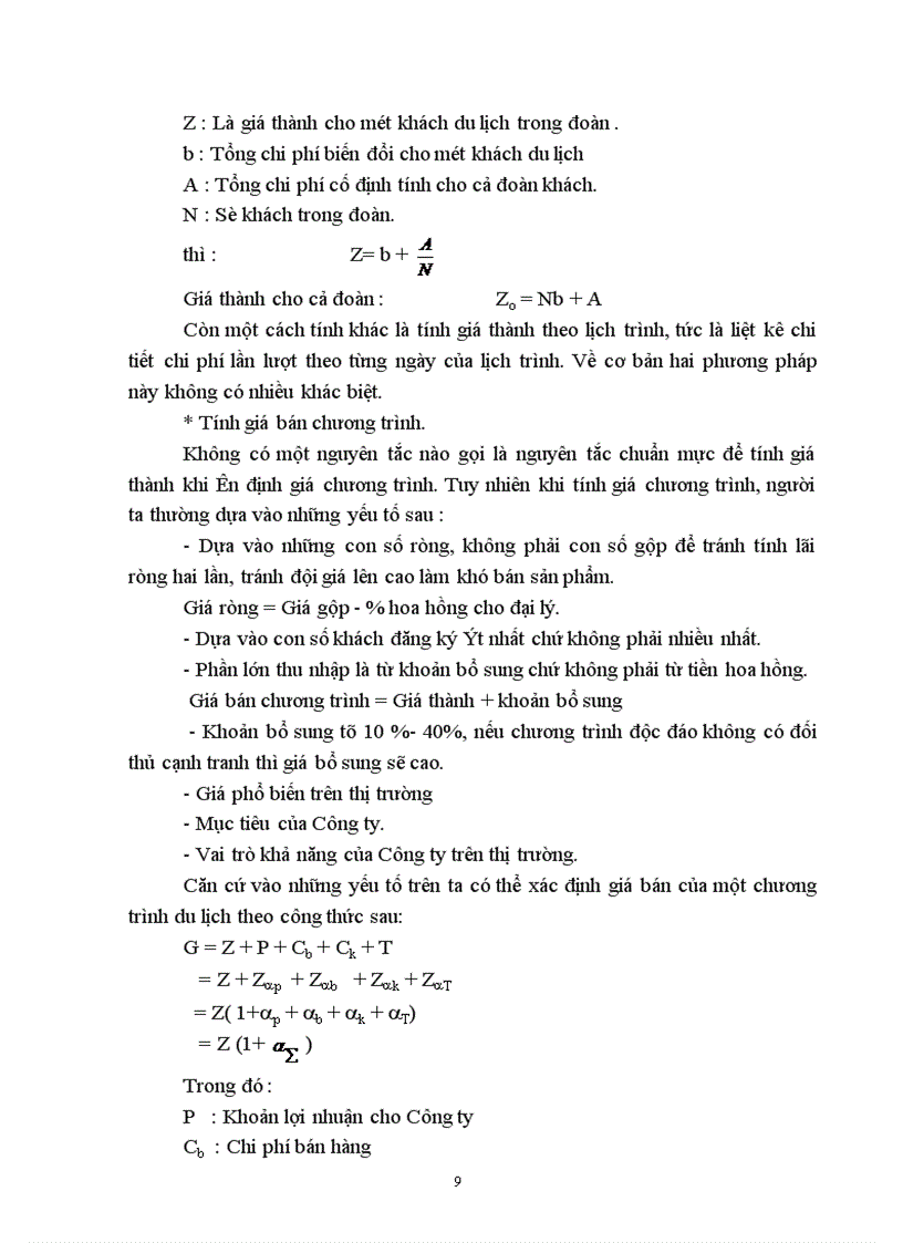 image for page Hiệu quả kinh doanh chương trình du lịch của Công ty du lịch và Thương mại Vân Hải, thực trạng và giải pháp