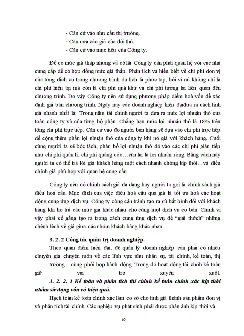 image for page Hiệu quả kinh doanh chương trình du lịch của Công ty du lịch và Thương mại Vân Hải, thực trạng và giải pháp
