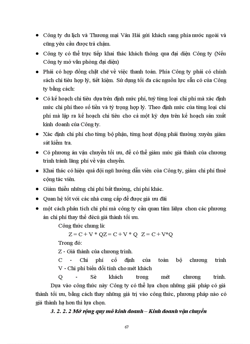 image for page Hiệu quả kinh doanh chương trình du lịch của Công ty du lịch và Thương mại Vân Hải, thực trạng và giải pháp