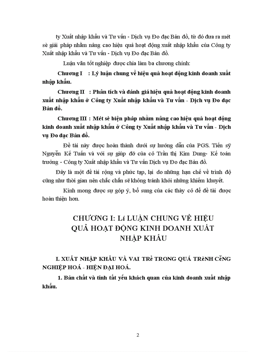 image for page Một số giải pháp nhằm nâng cao hiệu quả của hoạt động kinh doanh của Công ty Xuất nhập khẩu và Tư vấn - Dịch vụ Đo đạc Bản đồ