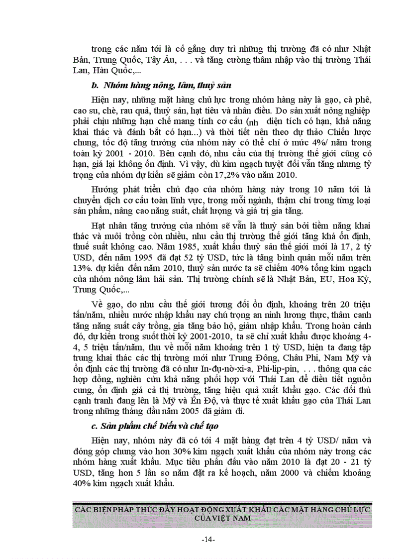 image for page Các biện pháp thúc đẩy hoạt động xuất khẩu các mặt hàng chủ lực của Việt Nam