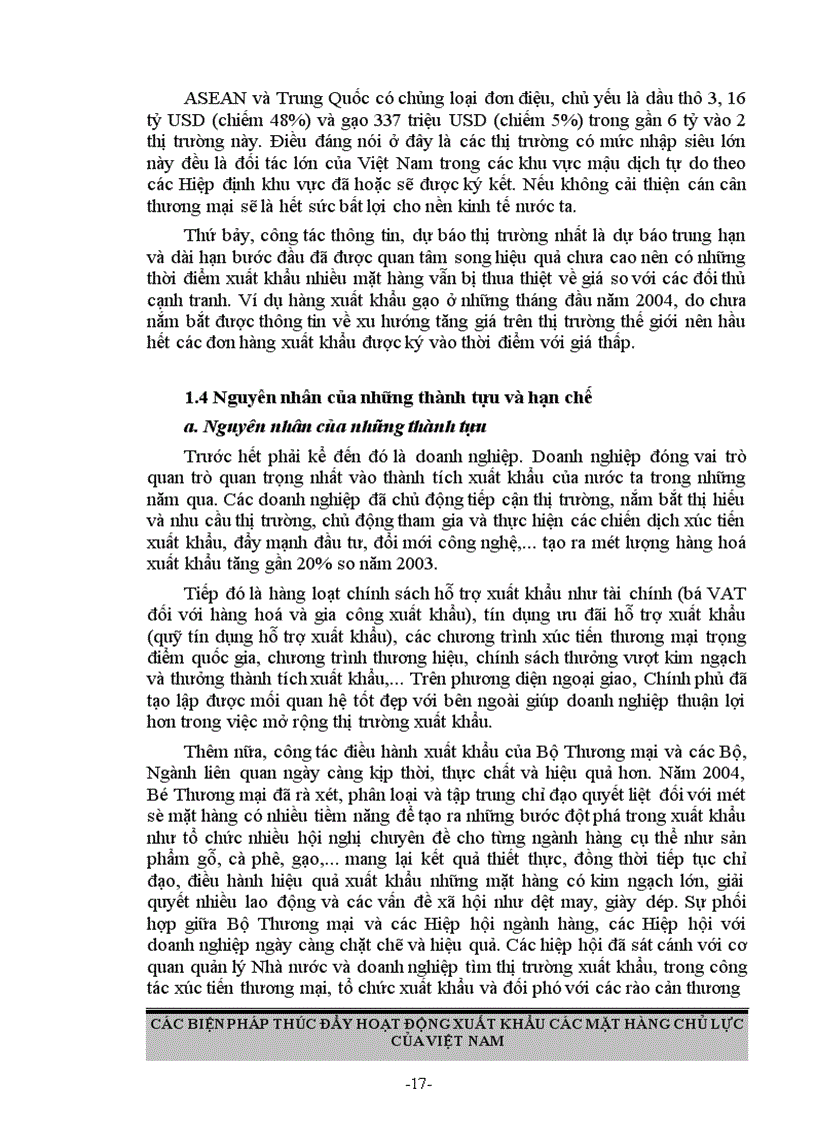 image for page Các biện pháp thúc đẩy hoạt động xuất khẩu các mặt hàng chủ lực của Việt Nam
