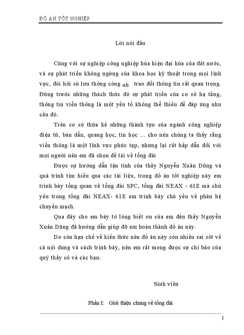 image for page Phân hệ chuyển mạch trong tổng đài