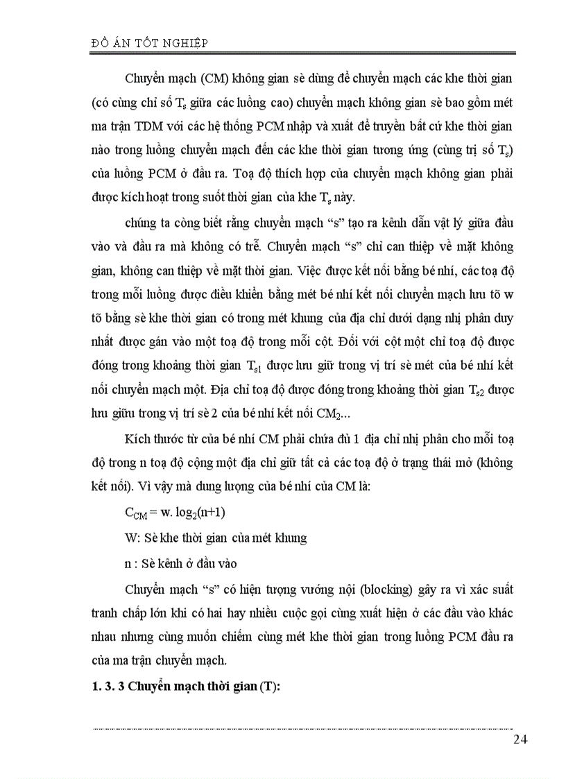 image for page Phân hệ chuyển mạch trong tổng đài