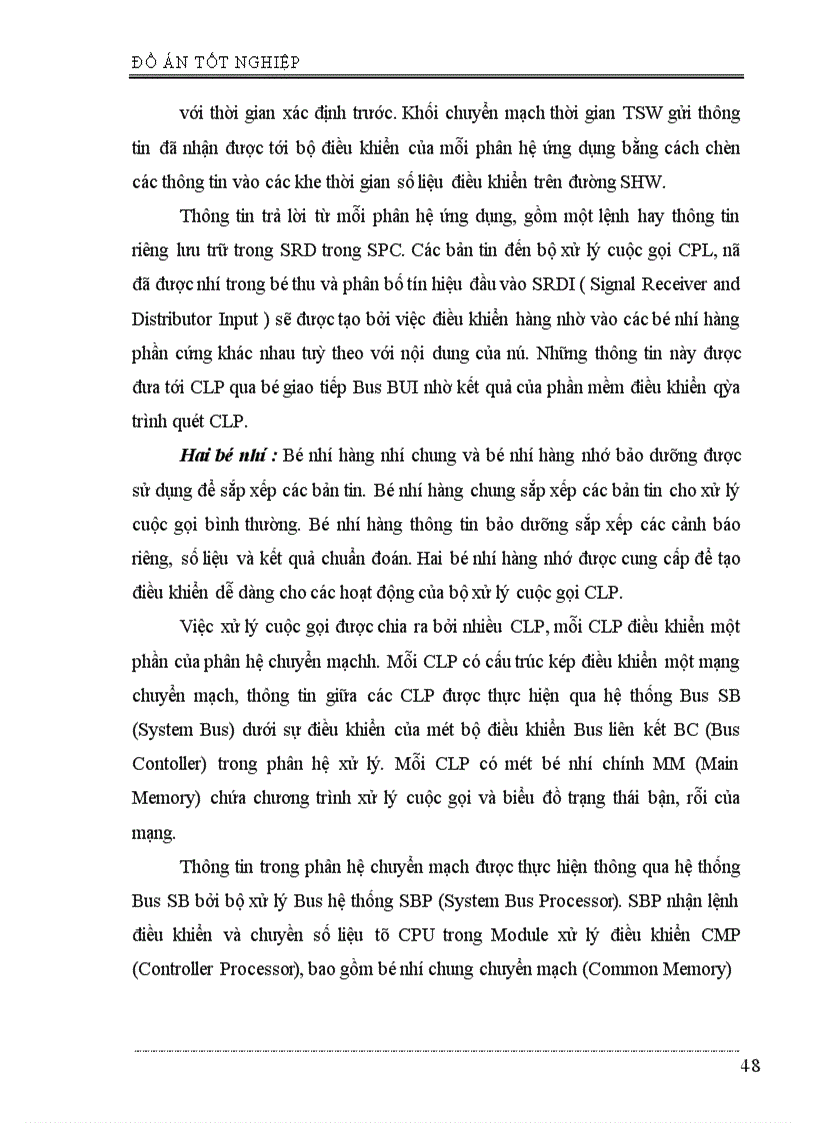 image for page Phân hệ chuyển mạch trong tổng đài