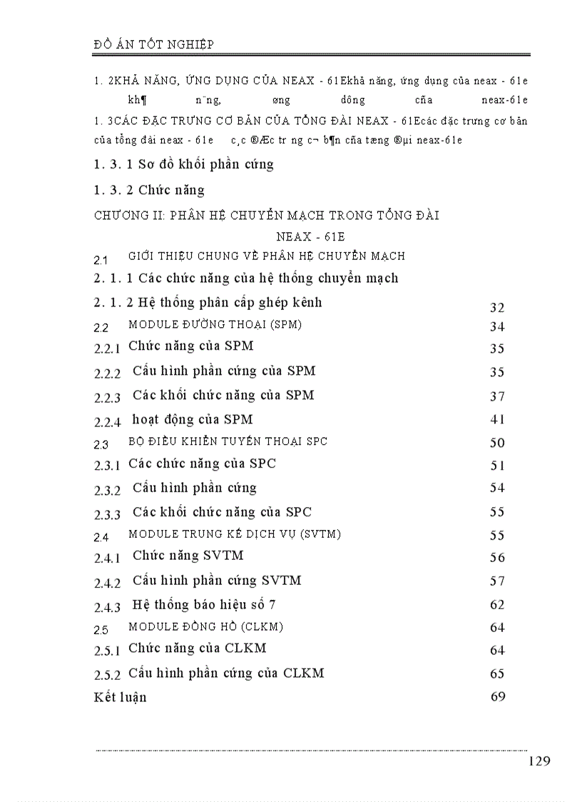 image for page Phân hệ chuyển mạch trong tổng đài