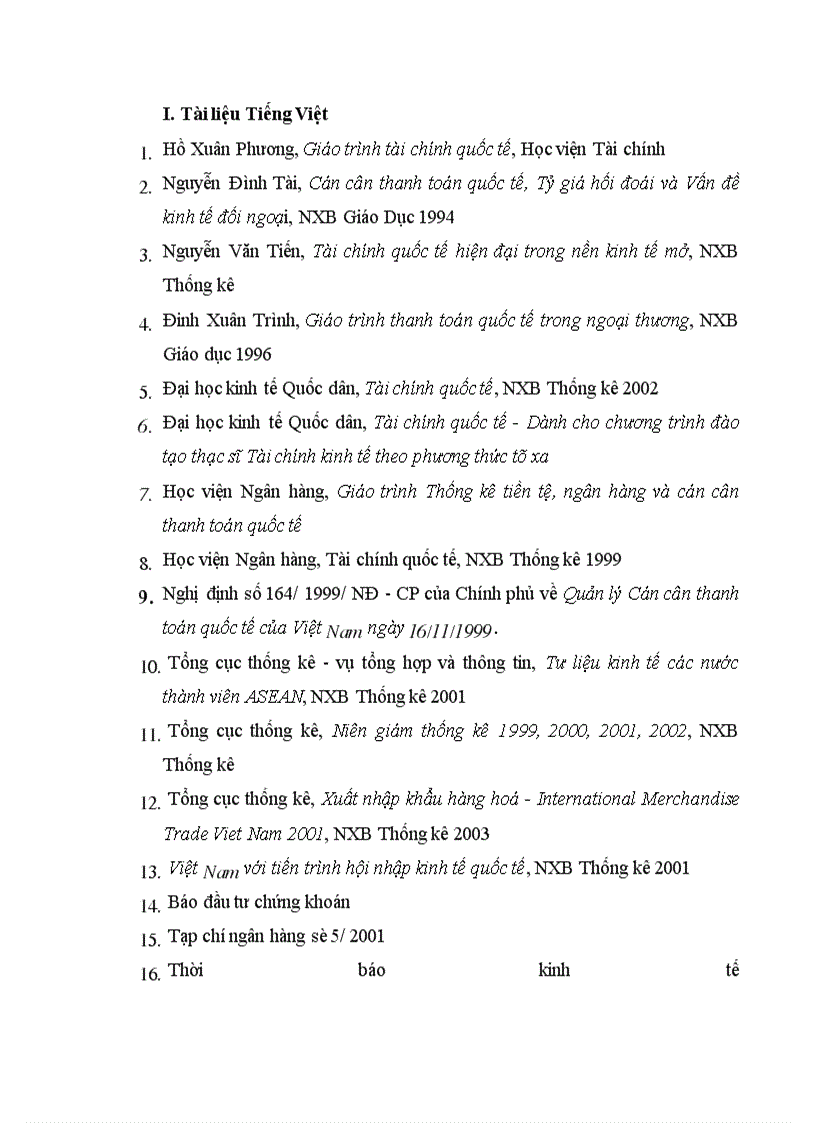 image for page Thặng dư và thâm hụt cán cân thanh toán quốc tế - Các biện pháp điều chỉnh của Việt Nam trong giai đoạn hiện nay