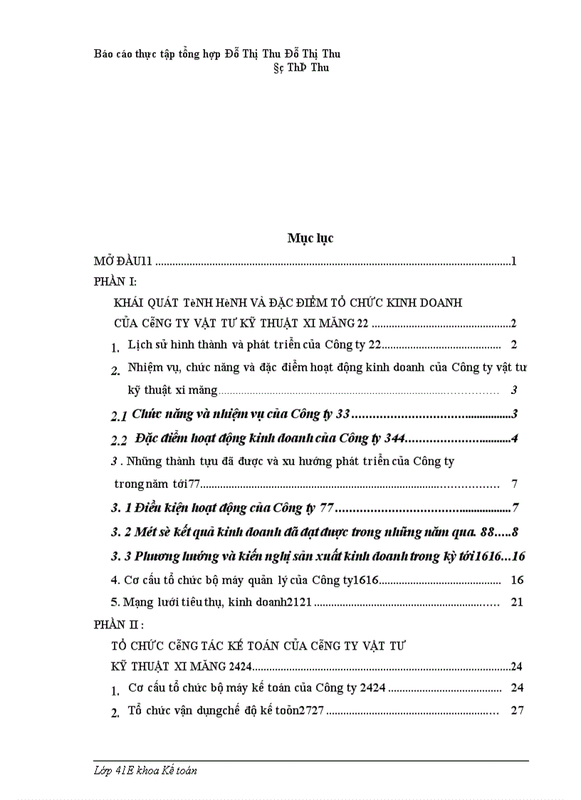 image for page Báo cáo thực tập tại Công ty vật tư kỹ thuật xi măng