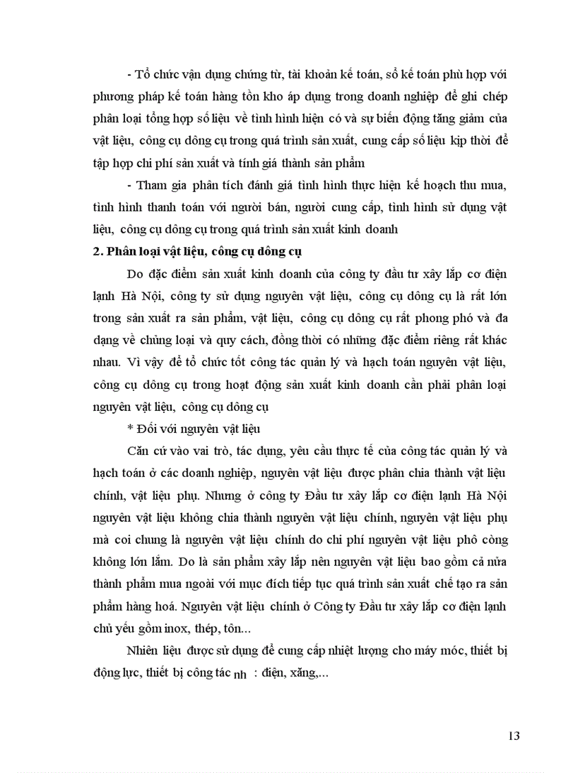 image for page Kế toán nguyên vật liệu tại công ty Cổ phần Sợi Trà Lý