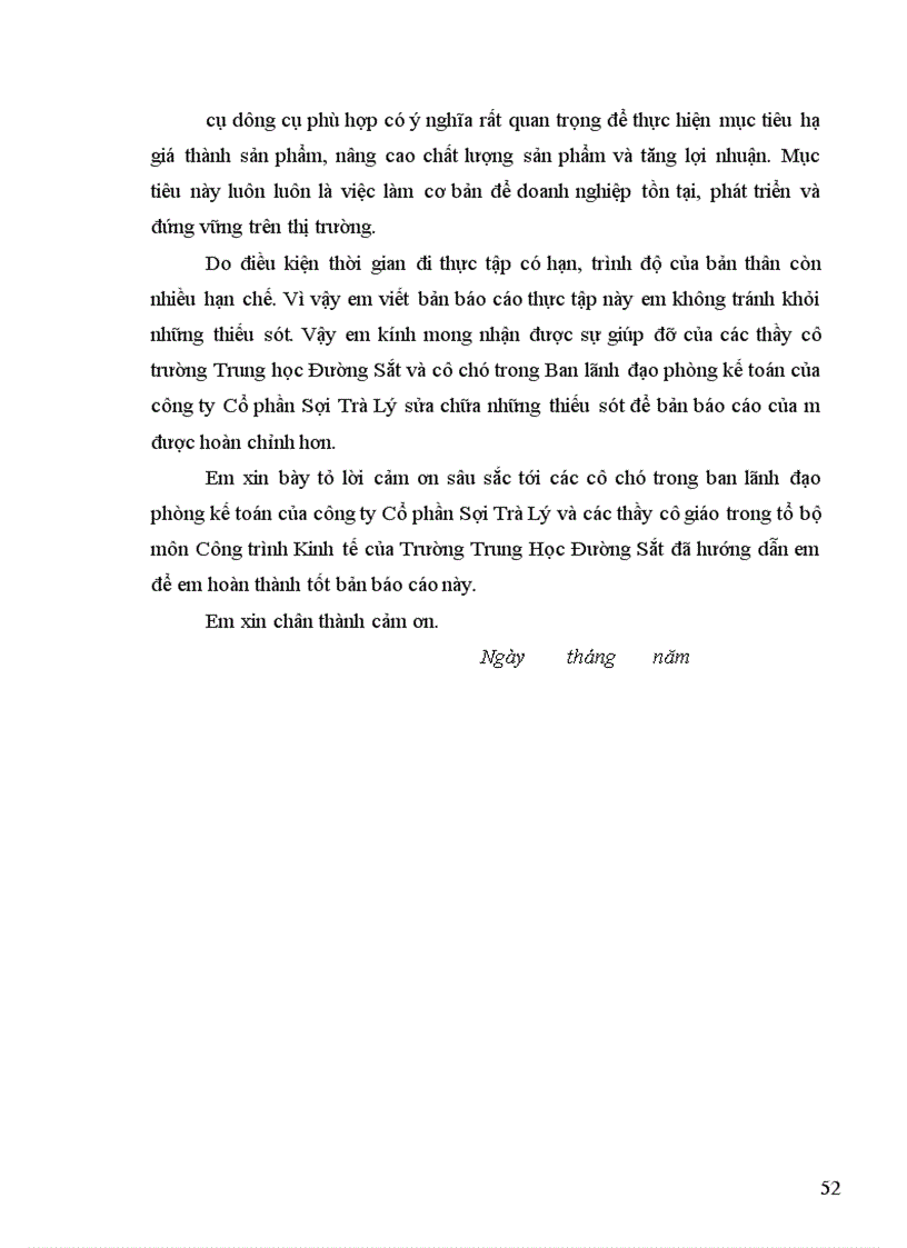 image for page Kế toán nguyên vật liệu tại công ty Cổ phần Sợi Trà Lý