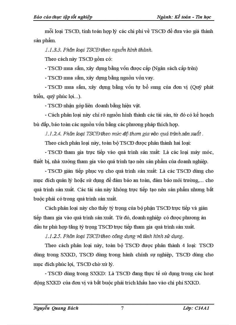 image for page Kế toán TSCĐ hữu hình tại Chi nhánh Công ty TNHH Nhà nước một thành viên bao bì 27/7 Hà Nội – Xí nghiệp May