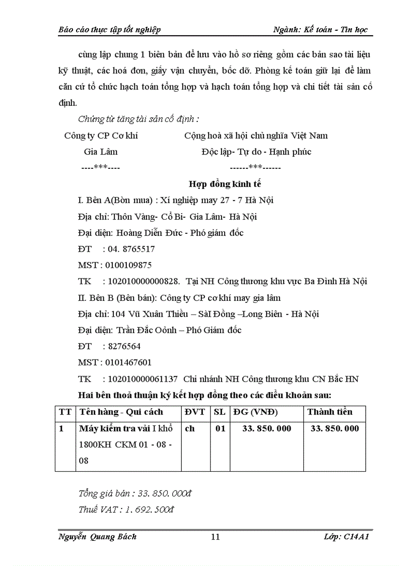 image for page Kế toán TSCĐ hữu hình tại Chi nhánh Công ty TNHH Nhà nước một thành viên bao bì 27/7 Hà Nội – Xí nghiệp May