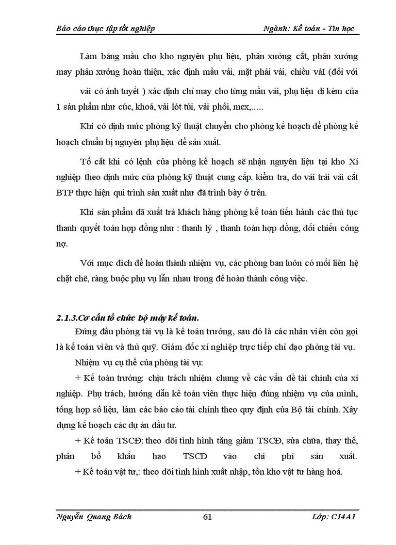 image for page Kế toán TSCĐ hữu hình tại Chi nhánh Công ty TNHH Nhà nước một thành viên bao bì 27/7 Hà Nội – Xí nghiệp May