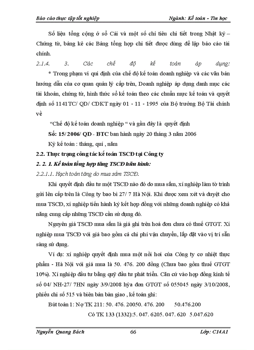 image for page Kế toán TSCĐ hữu hình tại Chi nhánh Công ty TNHH Nhà nước một thành viên bao bì 27/7 Hà Nội – Xí nghiệp May