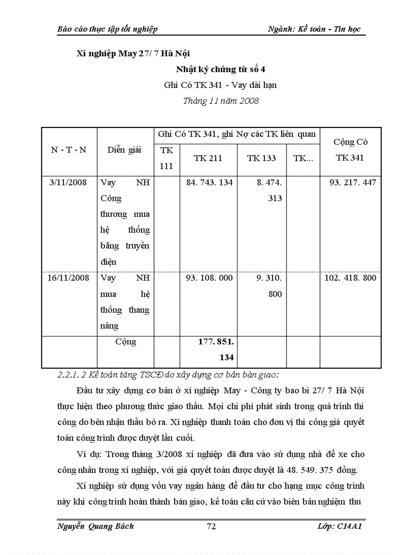 image for page Kế toán TSCĐ hữu hình tại Chi nhánh Công ty TNHH Nhà nước một thành viên bao bì 27/7 Hà Nội – Xí nghiệp May