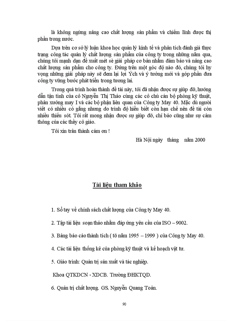 image for page Một số giải pháp góp phần nâng cao chất lượng sản phẩm ở Công ty May 40