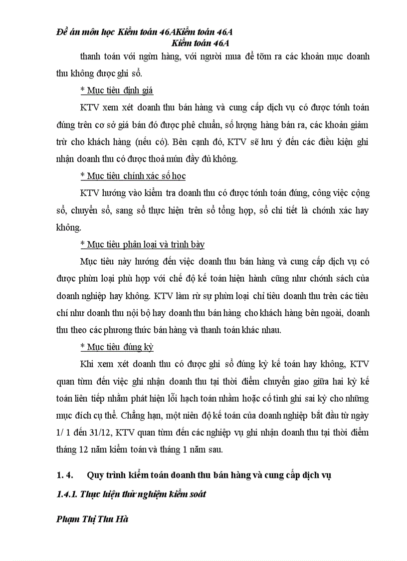 image for page Kiểm toán khoản mục doanh thu bán hàng và cung cấp dịch vụ và Phải thu của khách hàng trong kiểm toán Báo cáo tài chính