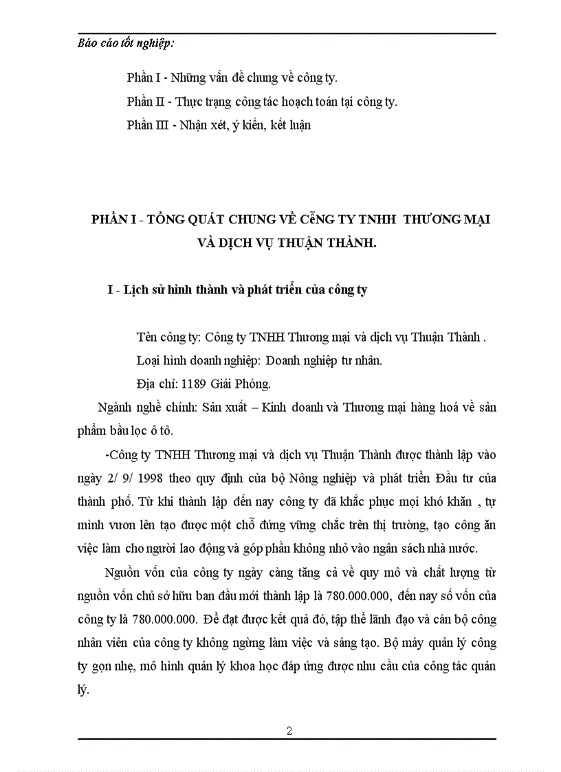 image for page Tổng hợp về công tác kế toán tại công ty TNHH Thương mại và dịch vụ Thuận Thành trong tháng 8 năm 2007