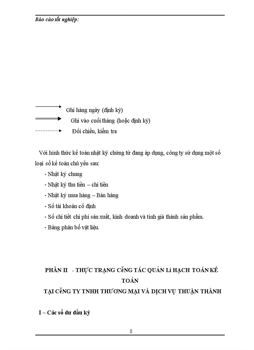 image for page Tổng hợp về công tác kế toán tại công ty TNHH Thương mại và dịch vụ Thuận Thành trong tháng 8 năm 2007