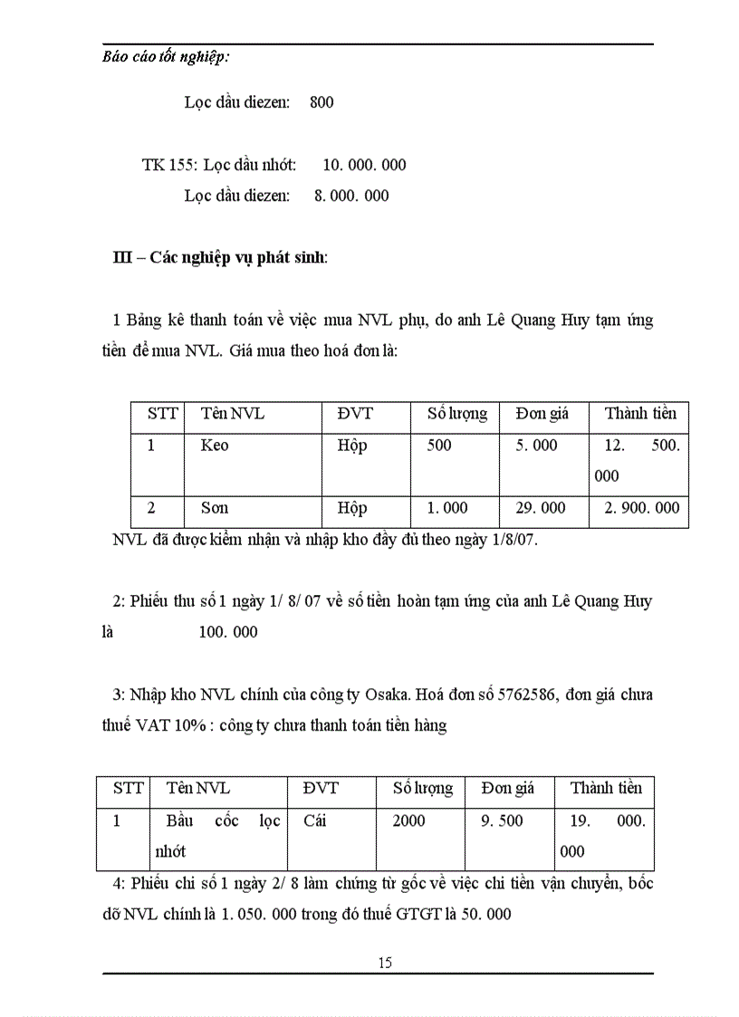 image for page Tổng hợp về công tác kế toán tại công ty TNHH Thương mại và dịch vụ Thuận Thành trong tháng 8 năm 2007