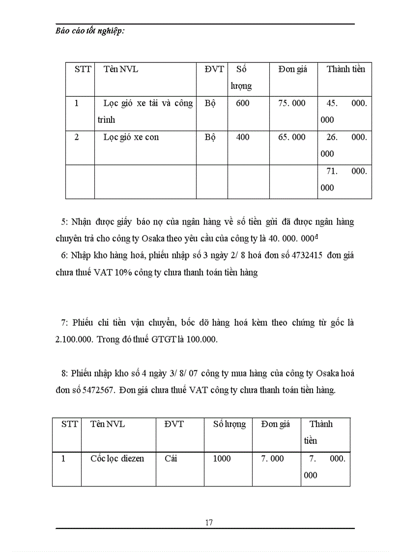 image for page Tổng hợp về công tác kế toán tại công ty TNHH Thương mại và dịch vụ Thuận Thành trong tháng 8 năm 2007
