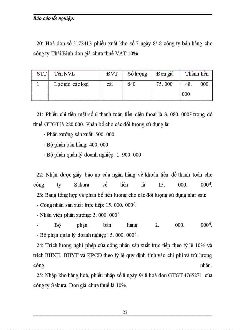 image for page Tổng hợp về công tác kế toán tại công ty TNHH Thương mại và dịch vụ Thuận Thành trong tháng 8 năm 2007