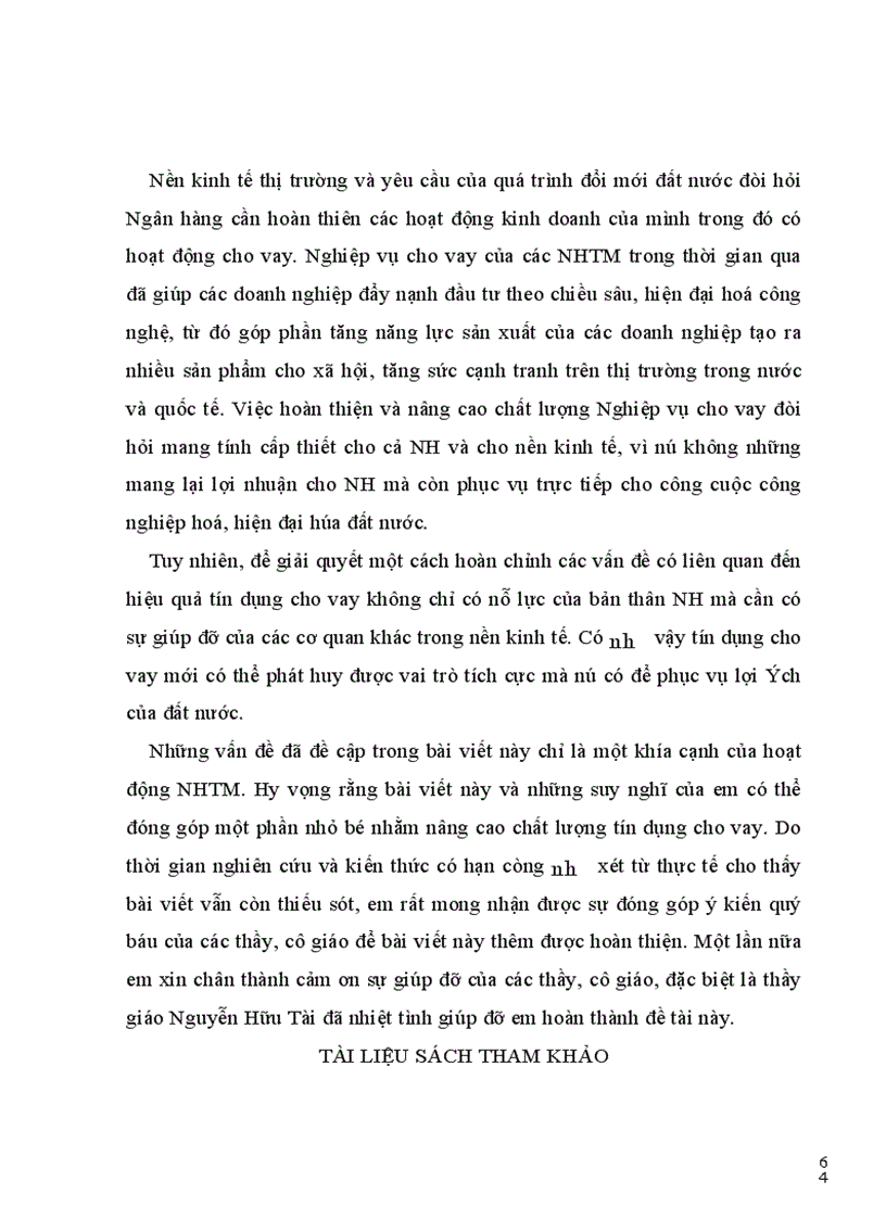 image for page Nâng cao chất lượng cho vay của NHTM trong nền kinh tế