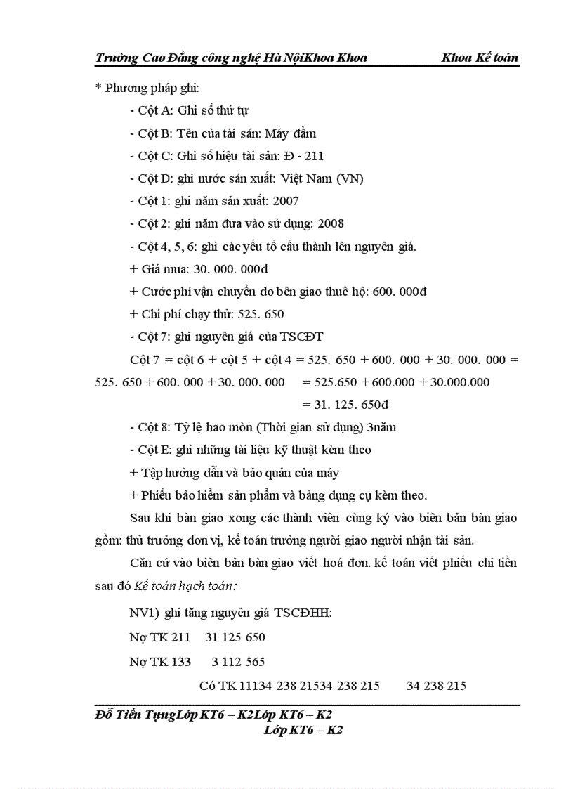 image for page Hoàn thiện kế toán tài sản cố định hữu hình tại Doanh nghiệp tư nhân Vân Dũng