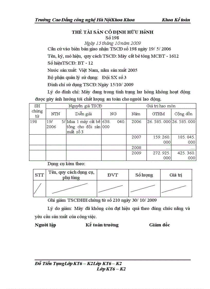 image for page Hoàn thiện kế toán tài sản cố định hữu hình tại Doanh nghiệp tư nhân Vân Dũng