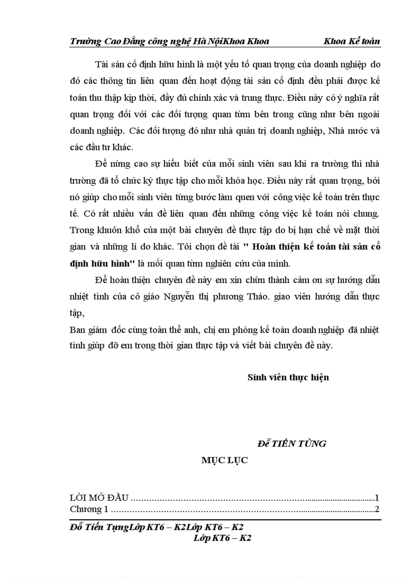 image for page Hoàn thiện kế toán tài sản cố định hữu hình tại Doanh nghiệp tư nhân Vân Dũng