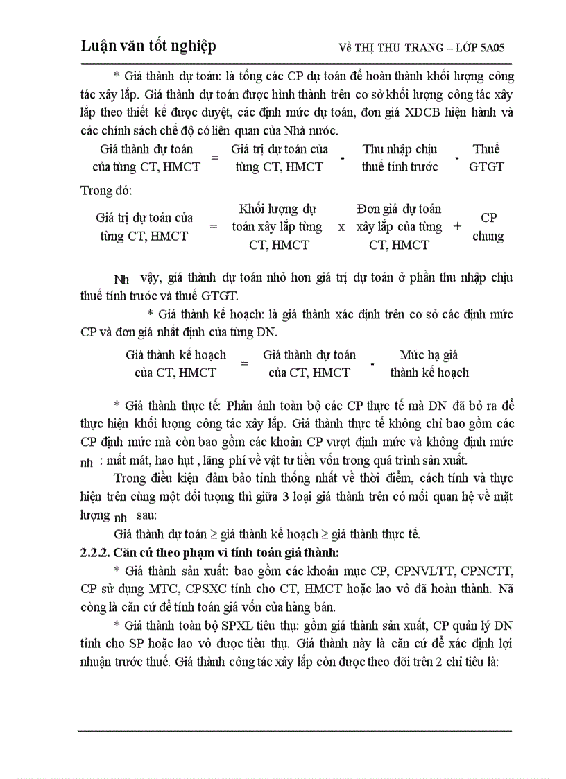 image for page Hoàn thiện kế toán chi phí sản xuất và tính giá thành sản phẩm trong Xí nghiệp Sông Đà