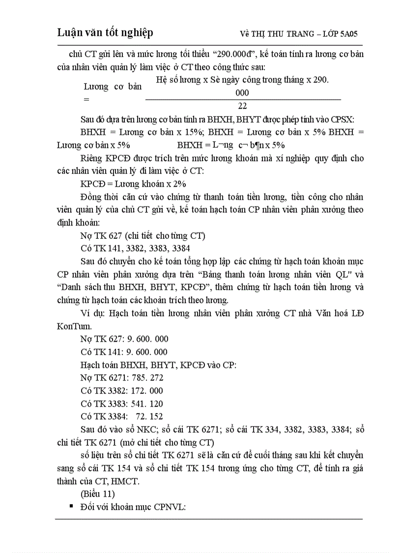 image for page Hoàn thiện kế toán chi phí sản xuất và tính giá thành sản phẩm trong Xí nghiệp Sông Đà