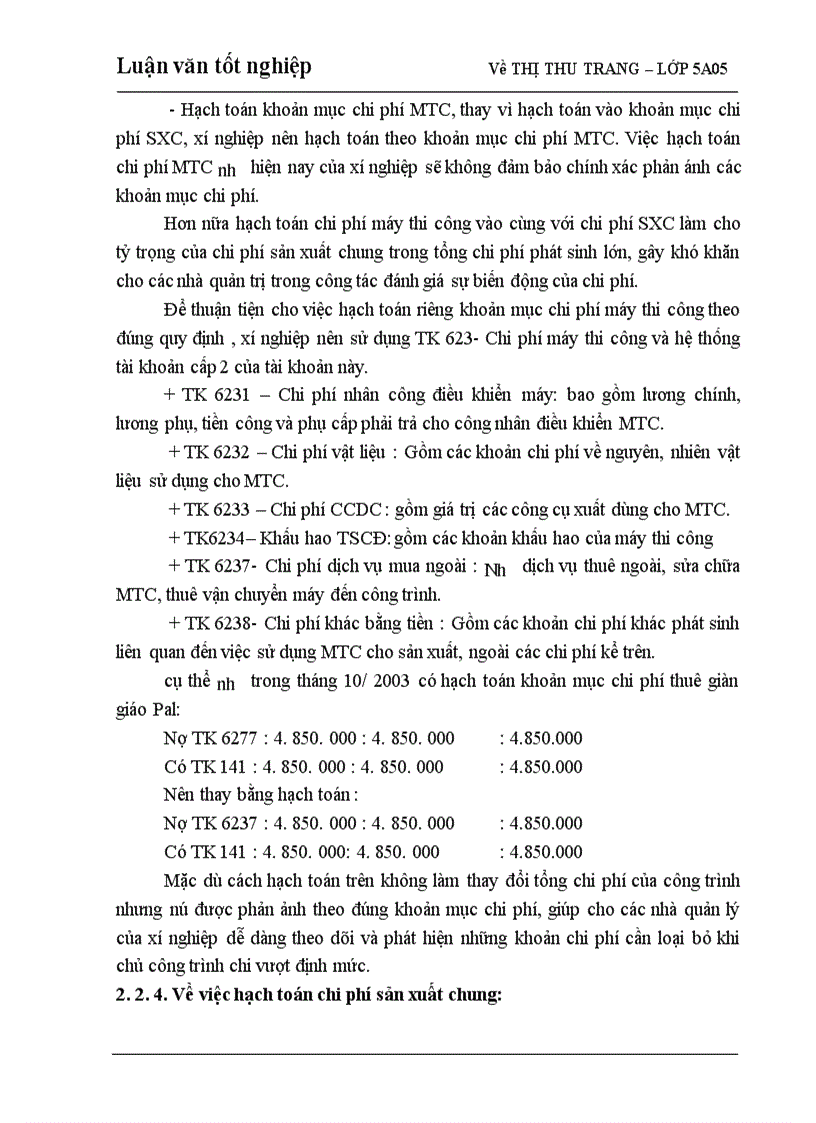 image for page Hoàn thiện kế toán chi phí sản xuất và tính giá thành sản phẩm trong Xí nghiệp Sông Đà