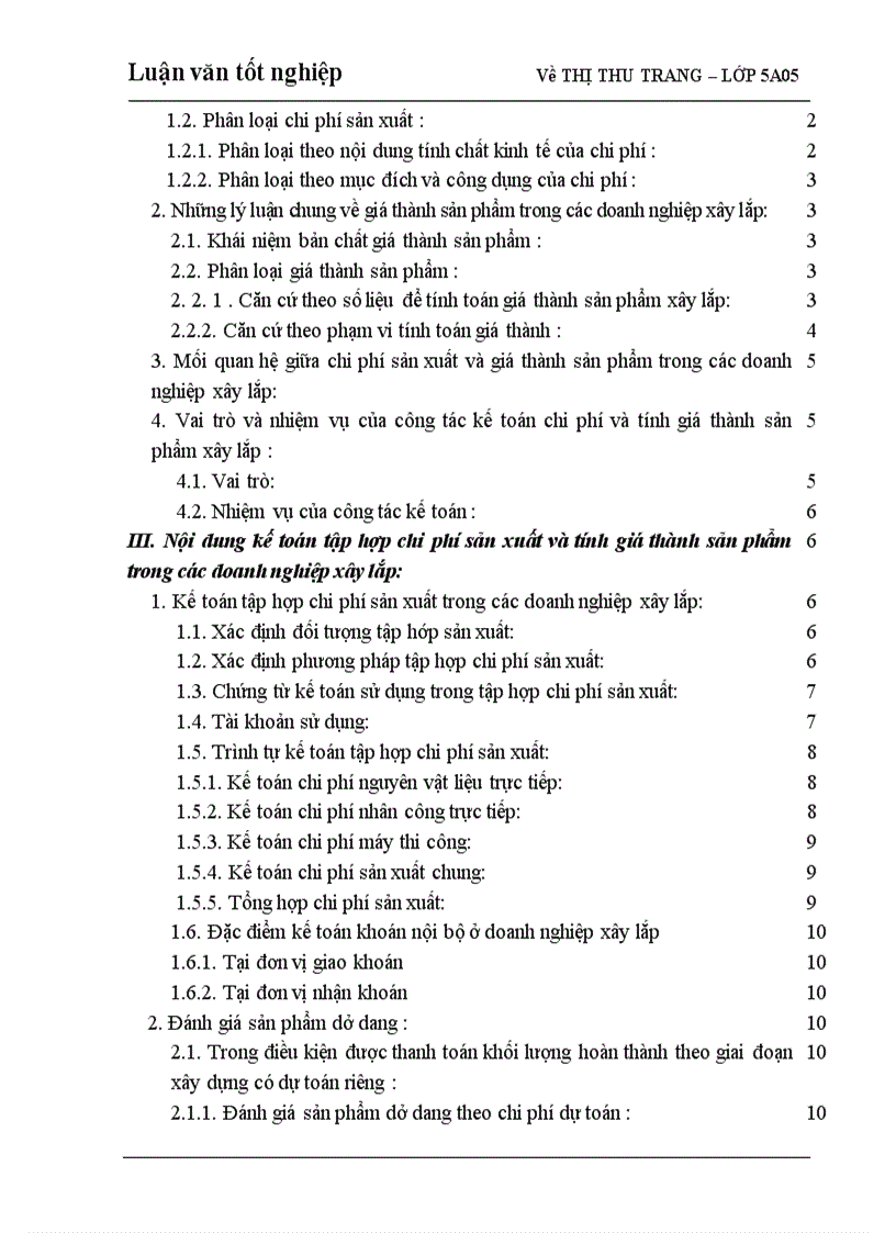 image for page Hoàn thiện kế toán chi phí sản xuất và tính giá thành sản phẩm trong Xí nghiệp Sông Đà