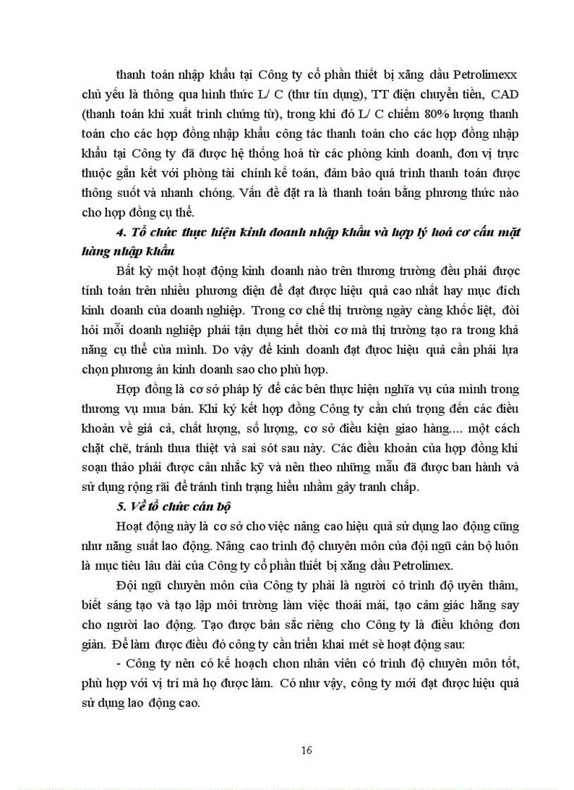 image for page Phân tích hiệu quả kinh doanh nhập khẩu hàng hoá của Công ty cổ phần thiết bị xăng dầu Petrolimex