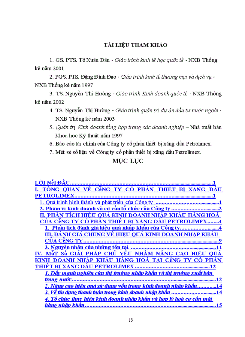 image for page Phân tích hiệu quả kinh doanh nhập khẩu hàng hoá của Công ty cổ phần thiết bị xăng dầu Petrolimex