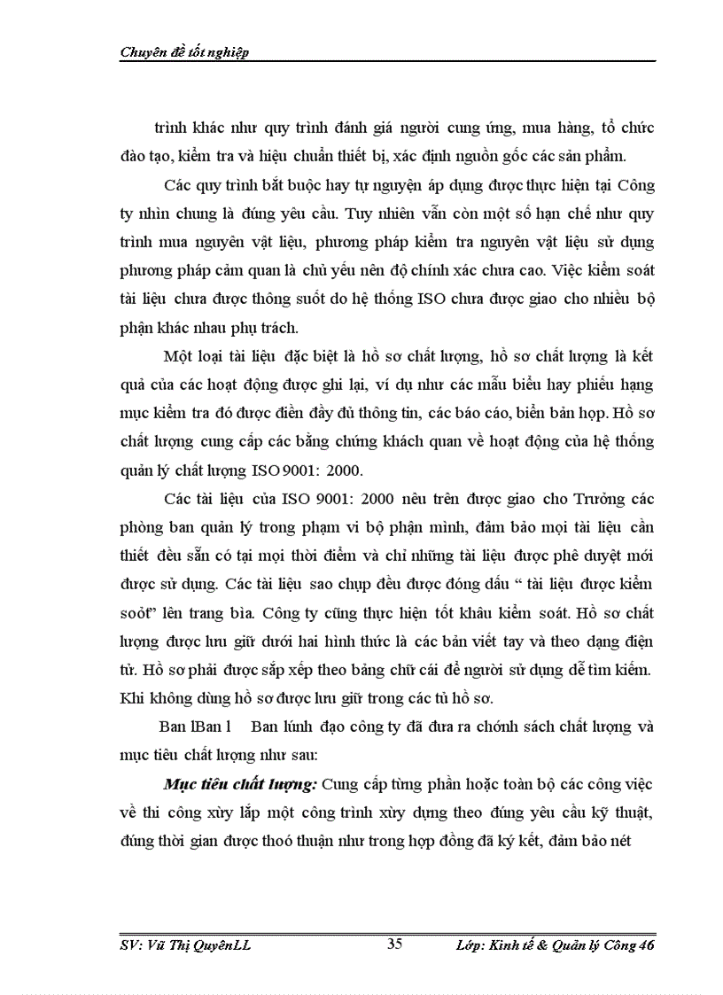 image for page Giải pháp hoàn thiện việc áp dụng hệ thống quản lý chất lượng ISO 9001:2000 tại Công ty Cổ phần Xây dựng Công nghiệp