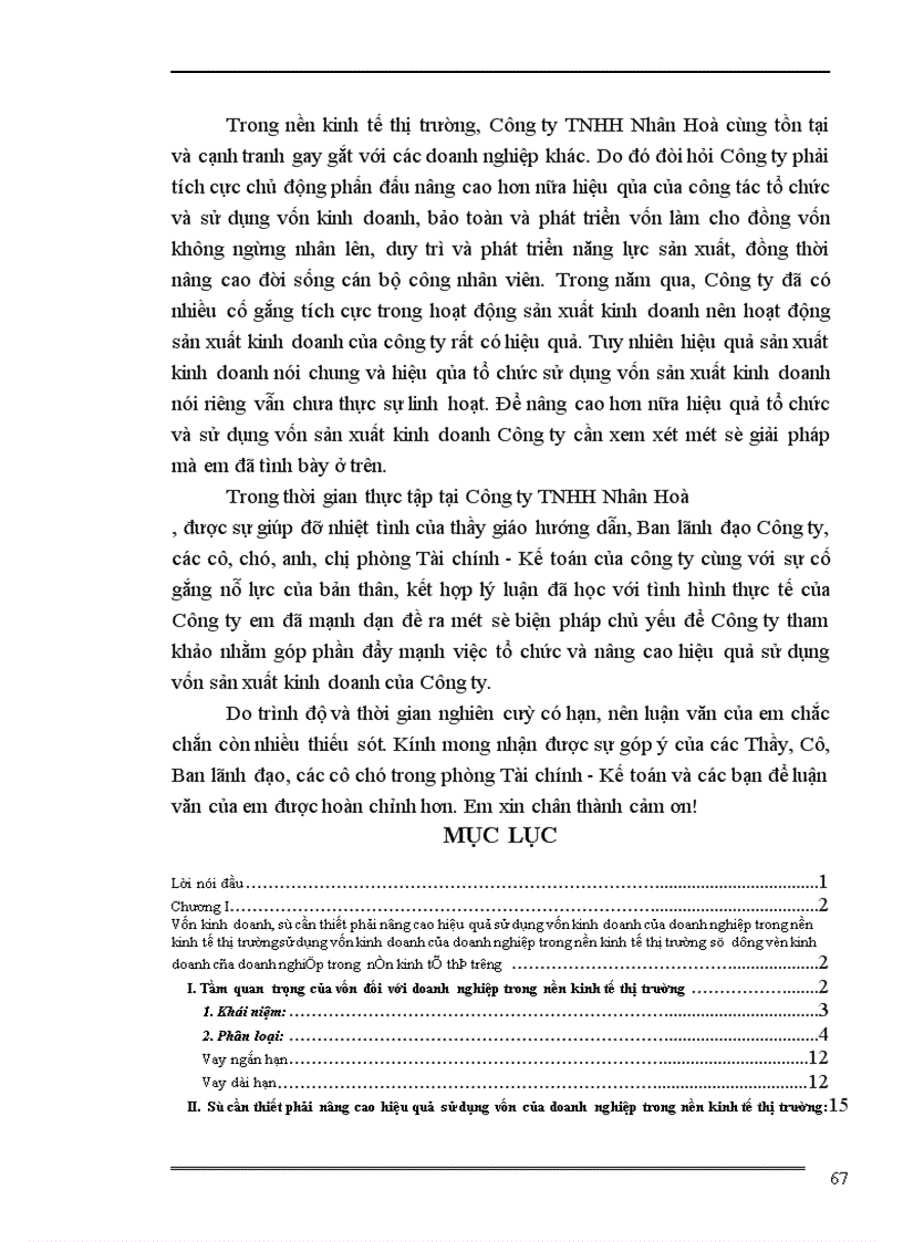 image for page Một số giải pháp nhằm nâng cao hiệu quả sử dụng vốn ở công ty TNHH Nhân hoà