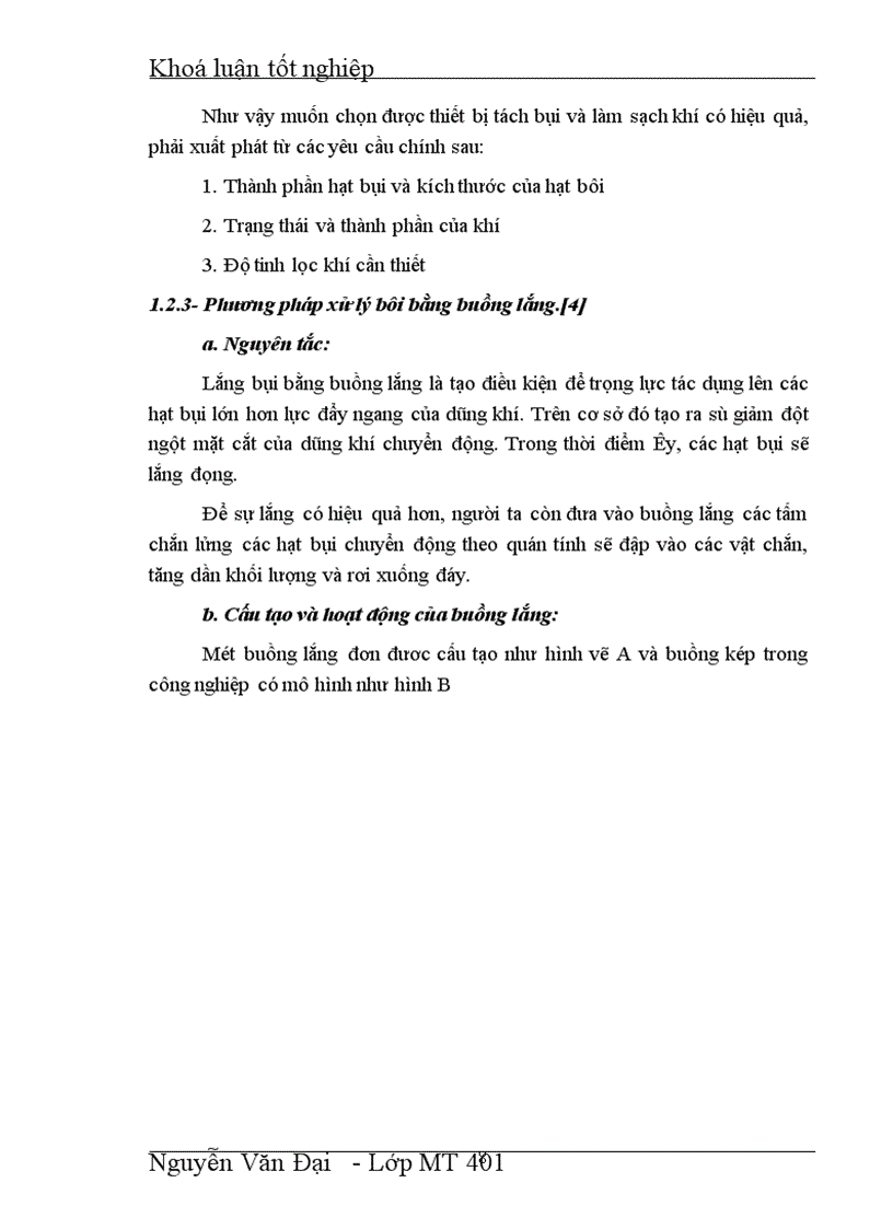 image for page Tách bụi, làm sạch khí bằng xiclon và túi lọc.