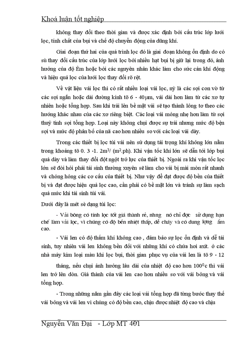 image for page Tách bụi, làm sạch khí bằng xiclon và túi lọc.